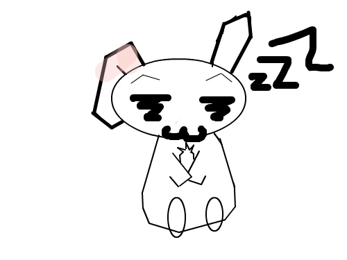 자는 토깽이 : 자는토깽이 스케치판 ,sketchpan