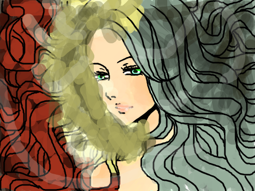 하하하 : 인어같은? 스케치판 ,sketchpan