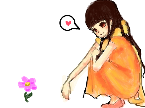 완작? : 호오;;이건 내가 색칠해서 예쁜게아니고저소녀그리신분이 그려서 이쁜거다;; 스케치판 ,sketchpan