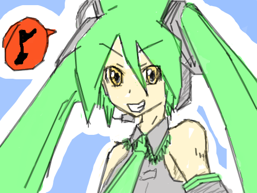 미쿠 : 밐쿠밐쿠 스케치판 ,sketchpan