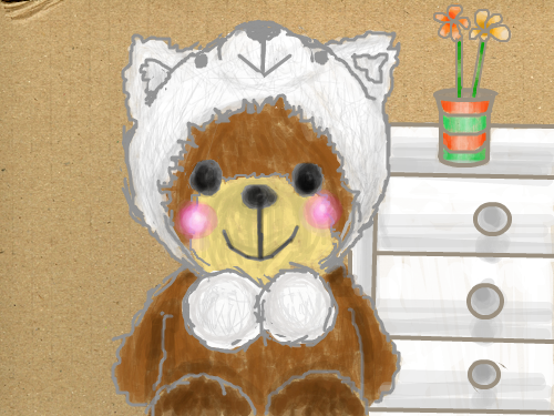 곰팅 : 곰입니다..처음 이쁜그림을 망쳐놓아서 ㅈㅅ합니다 스케치판 ,sketchpan