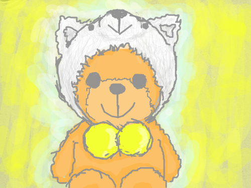 곰인형 : .............. 스케치판 ,sketchpan