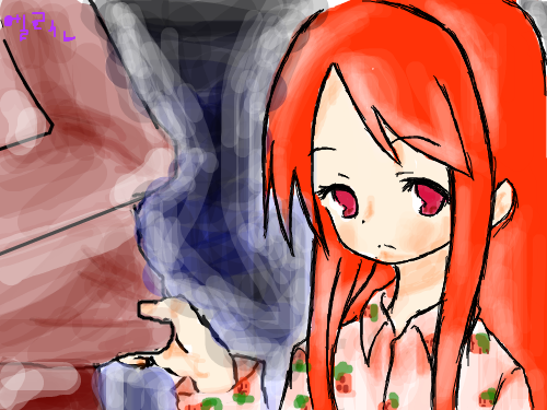 아악! : 빨간애는 괜찮은데 갈색을 대충!!꺄아악! 스케치판 ,sketchpan