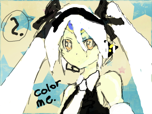 미쿠 이브되기 : 이브 같진 않지만 잘 둘러보면.. 스케치판 ,sketchpan