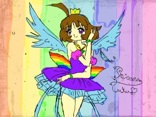 무지개천사 : 어디서 많이 본듯한 캐릭턴데... 스케치판 ,sketchpan