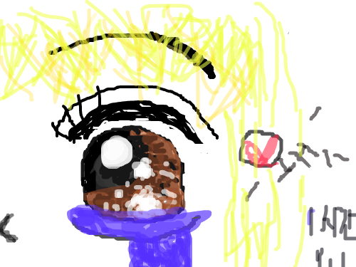 하하 ㄷㄷ; : 첫작이 .. 월래 눈만그릴껀데 실수로 눈물을, , ㄷ; 스케치판 ,sketchpan