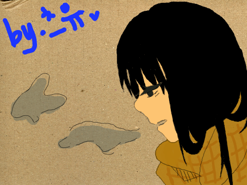 소녀 : 추위타는소녀 스케치판 ,sketchpan