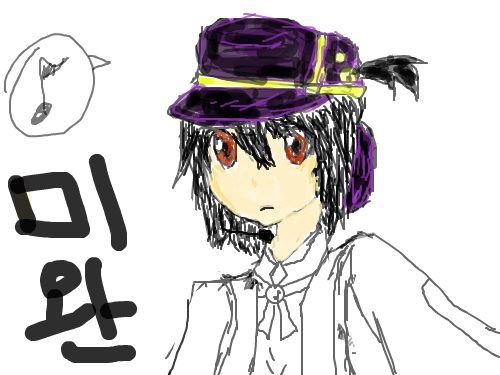 자캐 : me의 자캐 입니다....그냥 이런게 그리고 싶어서...아직 미완 입니다.. 스케치판 ,sketchpan