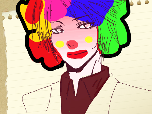 광대 : 광대입니다 스케치판 ,sketchpan