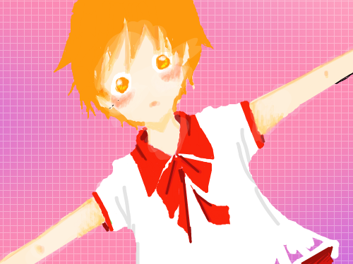 그림속 소녀 : 그림이 된 소녀 스케치판 ,sketchpan