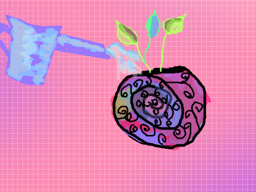 water plant : abstract 스케치판 ,sketchpan