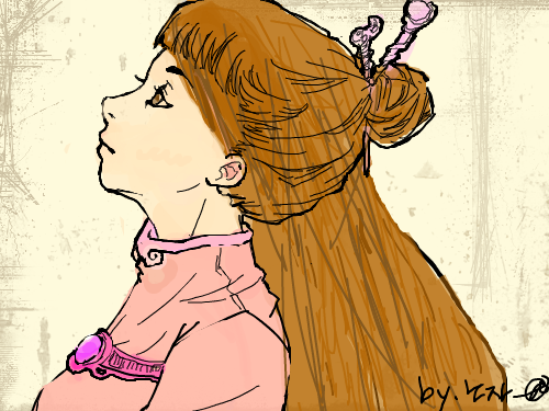 천명공주 : 아...천명공주는 남색을 입었는데.. 스케치판 ,sketchpan