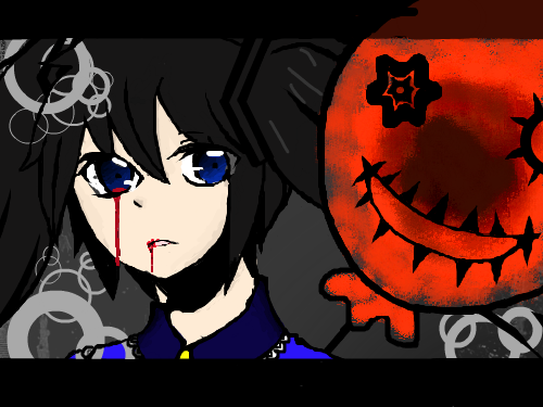 비내리는 거리엔 풍선은 악마와 춤추네 : 검은색 버전 스케치판 ,sketchpan