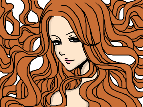 brown부인 : 갈색머리 부인입니다 스케치판 ,sketchpan