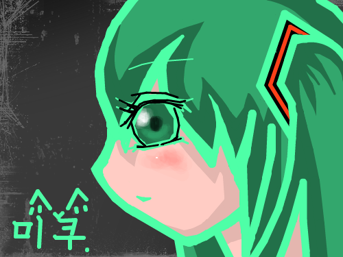 미쿠. : 눈이 이상함... 스케치판 ,sketchpan