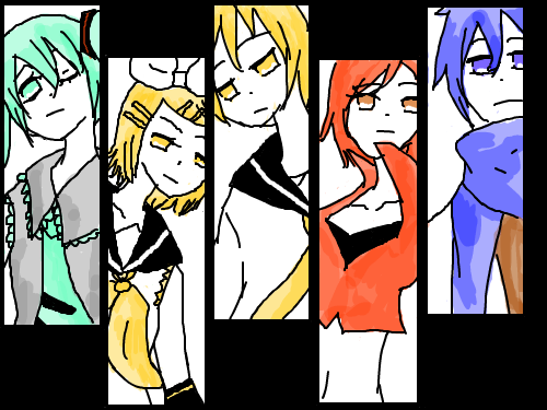 보컬 채색완료~~ : 힘들어요..살은 안칠할래!!! 스케치판 ,sketchpan