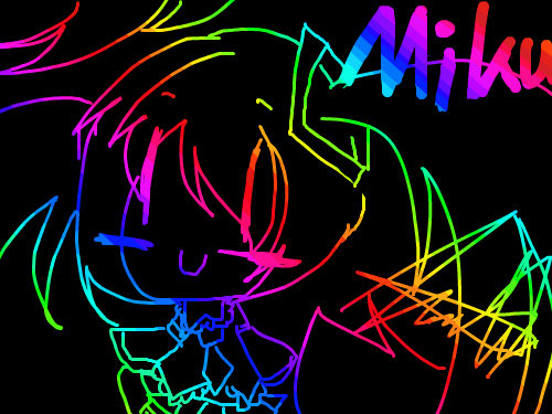 미쿠미쿠 : 쳇!,,, 스케치판 ,sketchpan