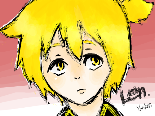 LEN : 갑자기 해보고 싶어서 스케치판 ,sketchpan