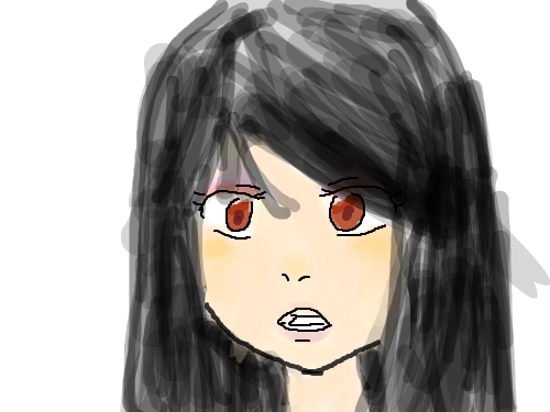 머리카락이 긴 여자아이 : ㅋㅋㅁㅁㅁㅁ 스케치판 ,sketchpan