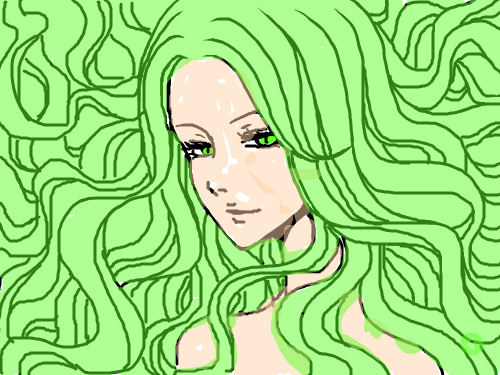 godess of nature : 자연의 여신 스케치판 ,sketchpan