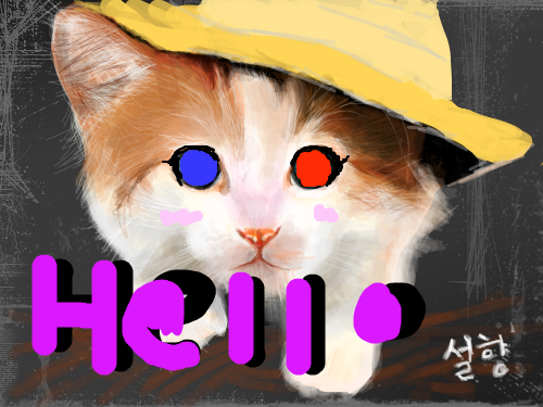 냥냥 : 냥오오오오 스케치판 ,sketchpan