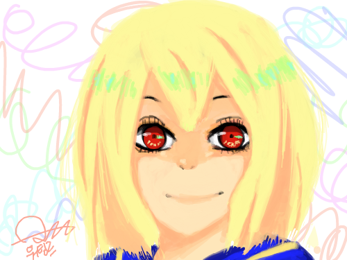 이어그리기 : 아 자캐이...... 무테는 진리일까나... 스케치판 ,sketchpan