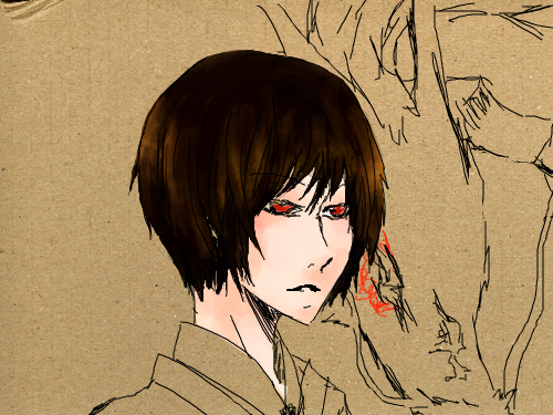 용,남자 : 다시는 스케치판으로 농도진한머리 그리나 봐라하다가 포기 스케치판 ,sketchpan