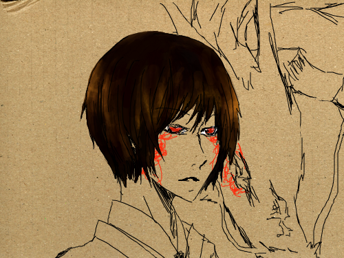 저장이; : 어우 레이어 눈감기고 있는거저장하면 보이는걸 갑작스래 생각나서눈감은 레이어(피부) 지웠습니다; 스케치판 ,sketchpan