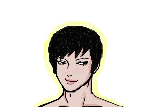 ?? : 처음해봐용!! 색칠하는거랑 머리카락...색칠하는법도 잘모르지만 머리카락,, 죄송합니다..ㅋㅋㅋ 스케치판 ,sketchpan