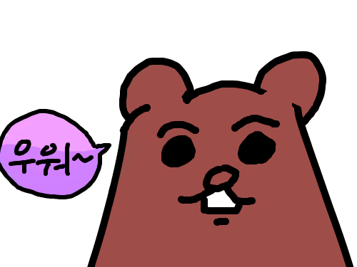 쿠마키치 : 토끼에서 곰됏닼ㅋㅋㅋ 스케치판 ,sketchpan