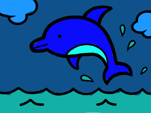 돌고래 : 돌고래임 스케치판 ,sketchpan
