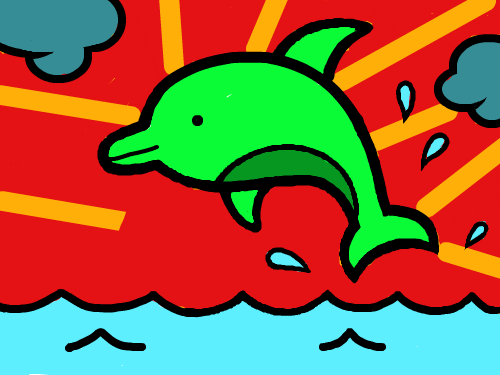 해가뜨는아침의 바다 : 해가뜨는 바다를색칠. 스케치판 ,sketchpan