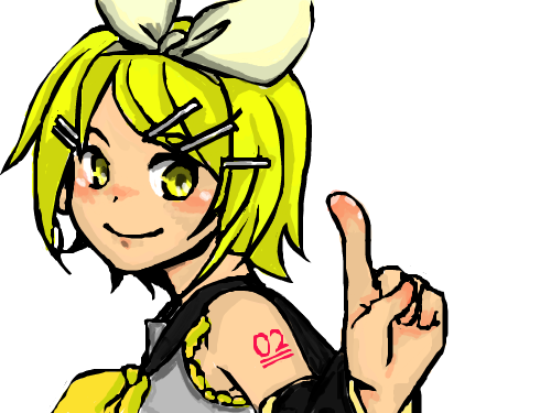 보컬로이드 린 : ^^... 미안 스케치판 ,sketchpan