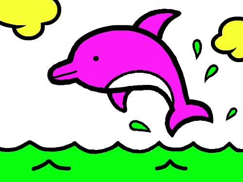 돌고래 : 돌고래애 스케치판 ,sketchpan