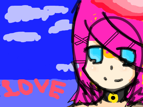 구름과 소녀 : 구름과 소녀 스케치판 ,sketchpan