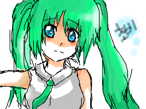 미쿠 : 어라라라 스케치판 ,sketchpan