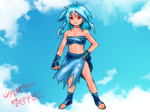 겨울소녀 : 겨울소녀 스케치판 ,sketchpan