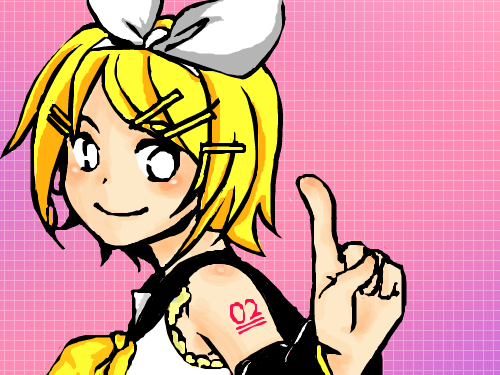 (이어그리기)카가미네린 : 읭ㅋㅋㅋㅋㅋㅋㅋㅋ 스케치판 ,sketchpan