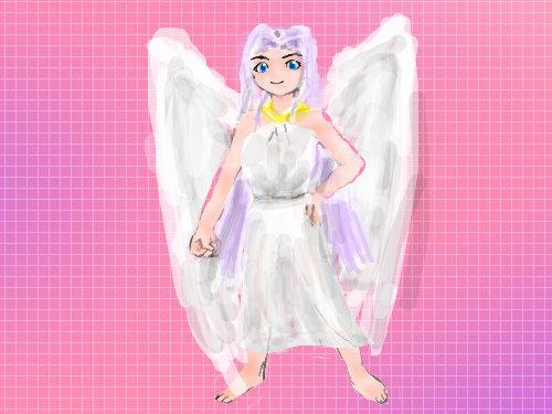 천사 : 손이 부들부들... 스케치판 ,sketchpan