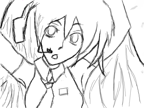 미쿠 : 미쿠미쿠 스케치판 ,sketchpan