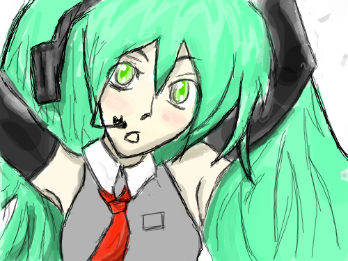 미쿠2 : 미쿠미쿠2 스케치판 ,sketchpan