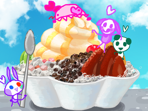 냠~♪ : 다~먹어버릴래용 스케치판 ,sketchpan