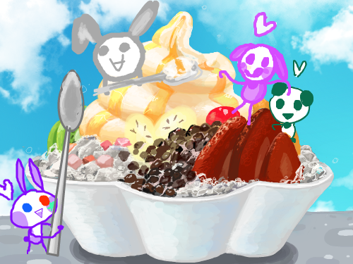 빙수먹고싶다. : 바나나 추가 스케치판 ,sketchpan