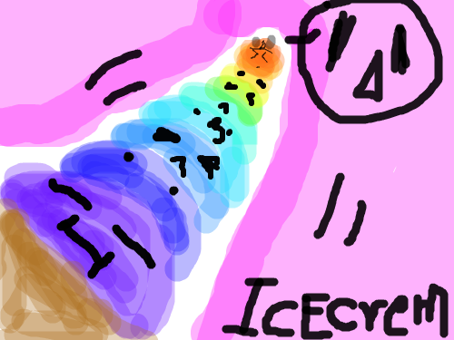 아이스크림 주셈요 : 마우스로 그리다 갚자기 먹구 싶다 스케치판 ,sketchpan