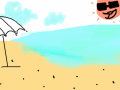 해변가 : > 스케치판 ,sketchpan