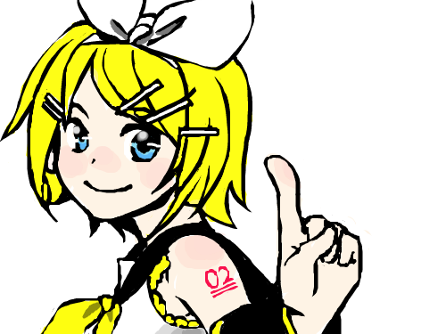 카가미네린 ㅋ : 채색은 재미썽. 스케치판 ,sketchpan