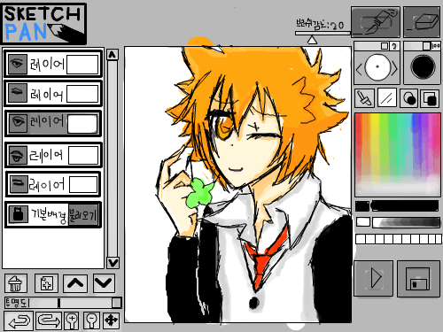 채색햇어요~♡ : 냐하하ㅏ하하하ㅏ하하하하하하하하하불꽃운?하하하하ㅏ하ㅏ하하 스케치판 ,sketchpan
