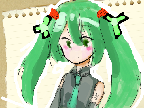 안녕하세요?미쿠입니다,, : 미쿠미쿠~~ 스케치판 ,sketchpan