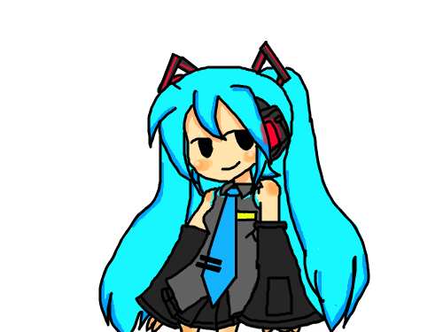 미쿠사진보고혈심히채색했죠-_- :   스케치판 ,sketchpan