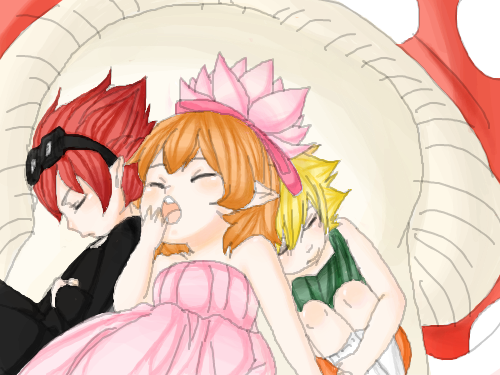 빨주노남매 : 아규힘들다..... 스케치판 ,sketchpan